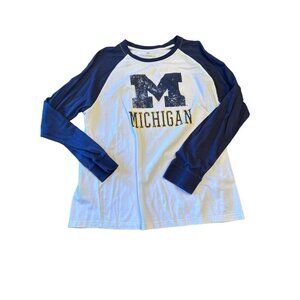"Michigan" Colosseum Mens Long Sleeve Raglan Tee